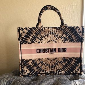 Large cd book tote, with tie dye design